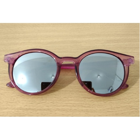 •OKEY BELI•KC098 Kacamata Frame Kucing Sunglasses Wanita Dan Pria Kacamata Fashion Import Murah-UNGU SILVER