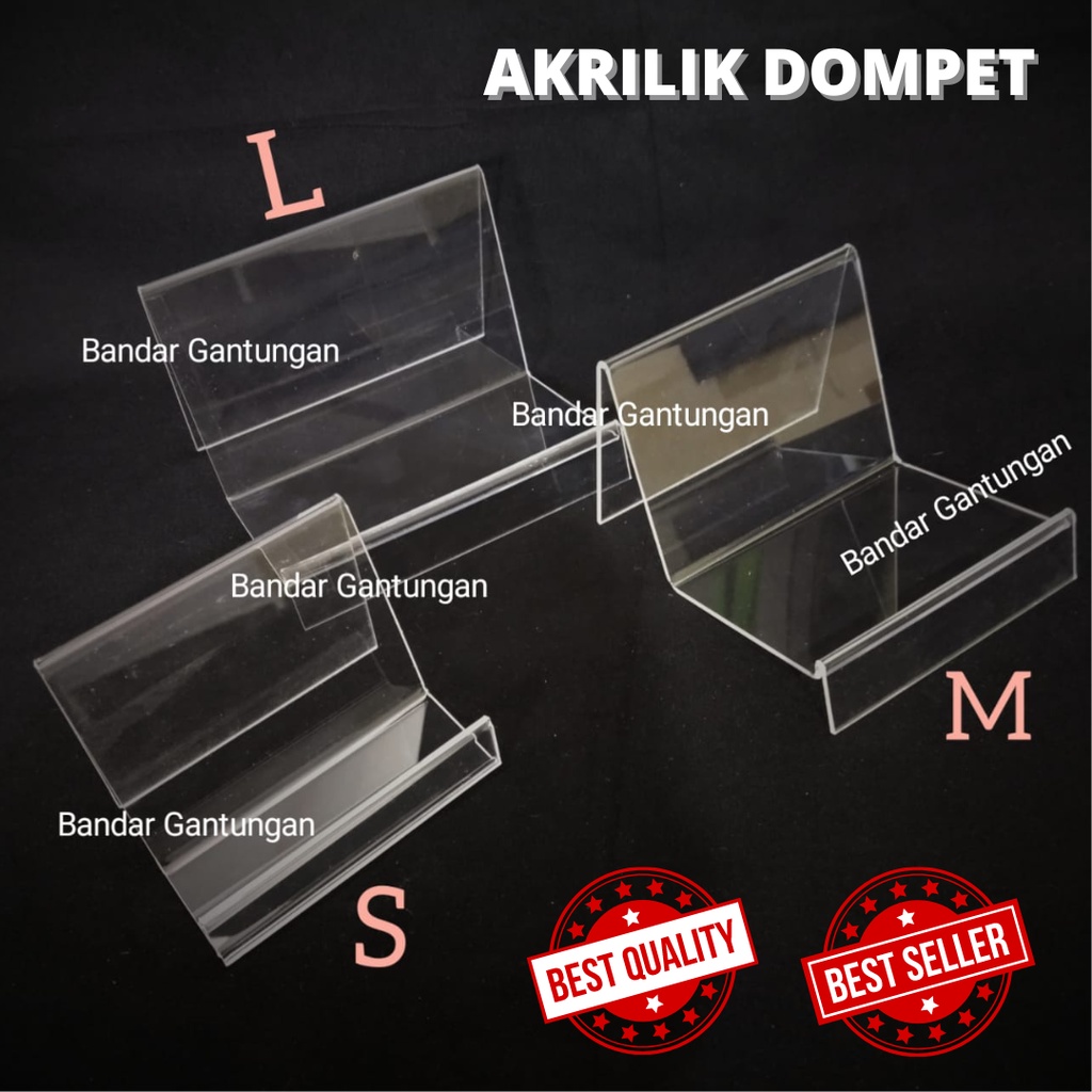 Akrilik Dompet Acrylic Tas Stand Pajangan Hantaran Akrilik Seserahan Display Tas Dompet-BH