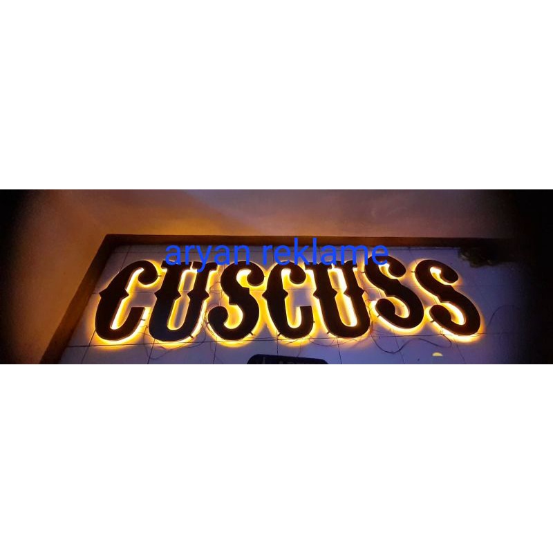 Huruf timbul stainles LED 3Dimensi