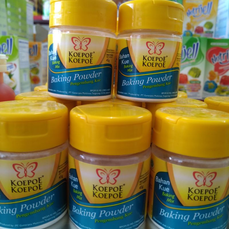 

Baking Powder Koepoe 45 gr / Pengembang Kue