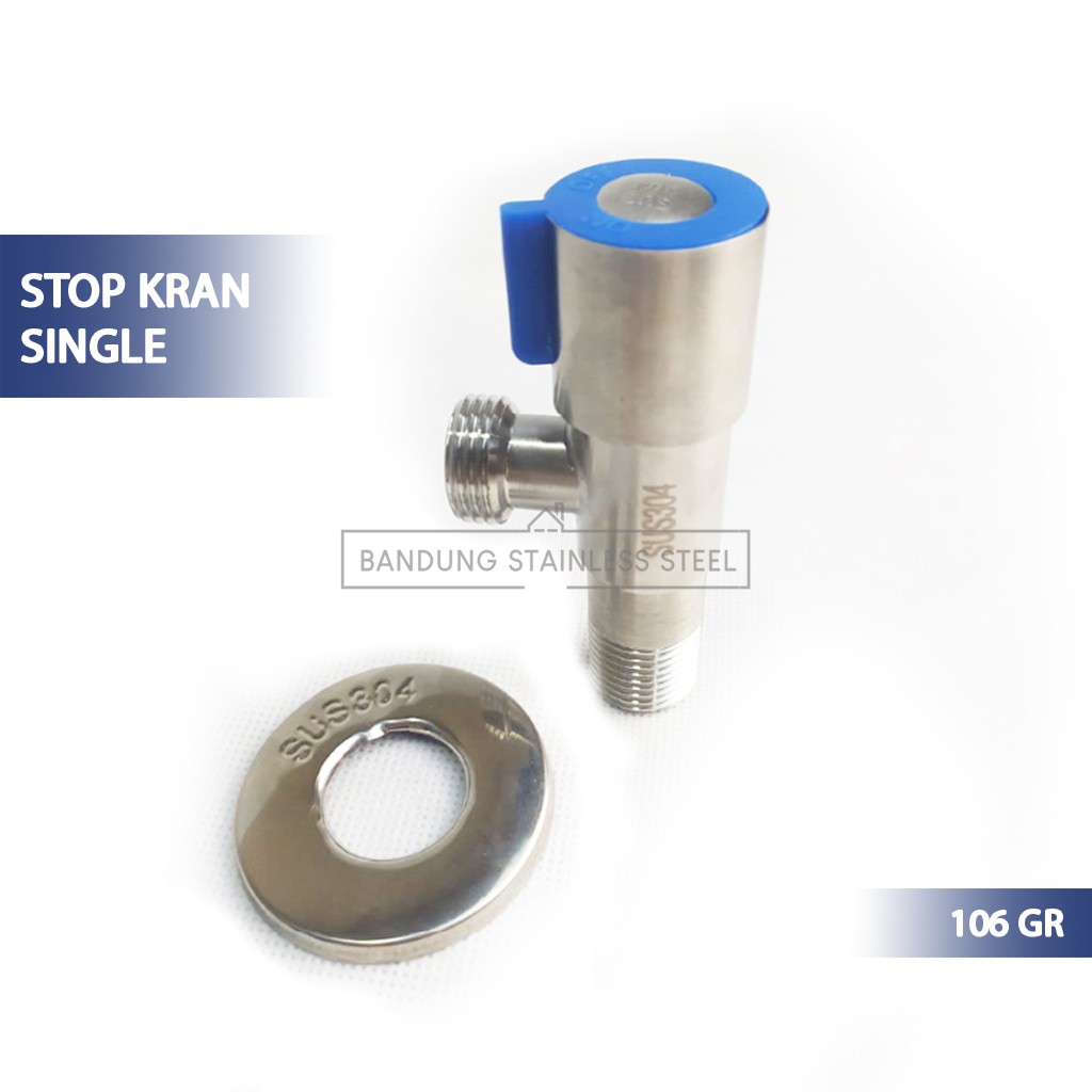 STOP KRAN SINGLE STAINLESS ANTI KARAT