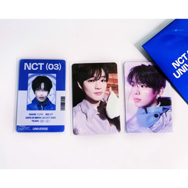 PHOTOCARD PC IDCARD MD NCT 2021 UNIVERSE CHENLE YUTA SHOTARO
