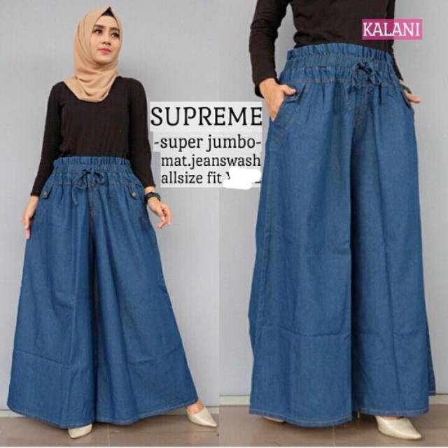  CELANA  KULOT  KULOT  JEANS  CELANA  JEANS  WANITA CELANA  