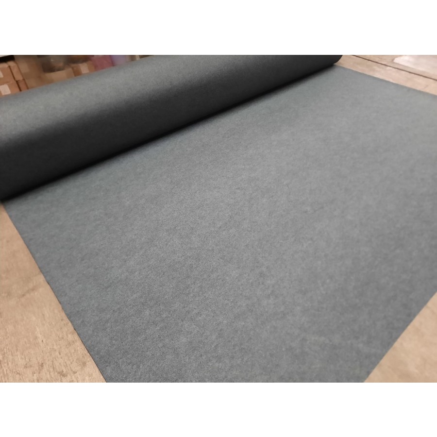 Karpet Bludru Polos 0,5 x 3m [METERAN] Bulu AVANZA GREY, Murah, Pameran, Exhibition, Alas duduk, Kasur-3