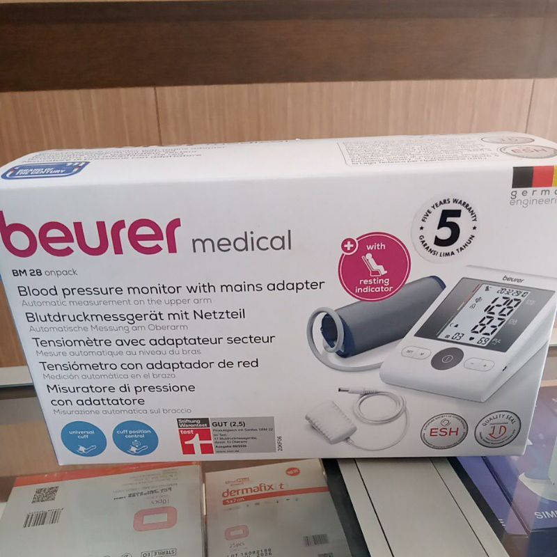 BEURER BM 28 Upper Arm Blood Pressure Monitor + Adaptor