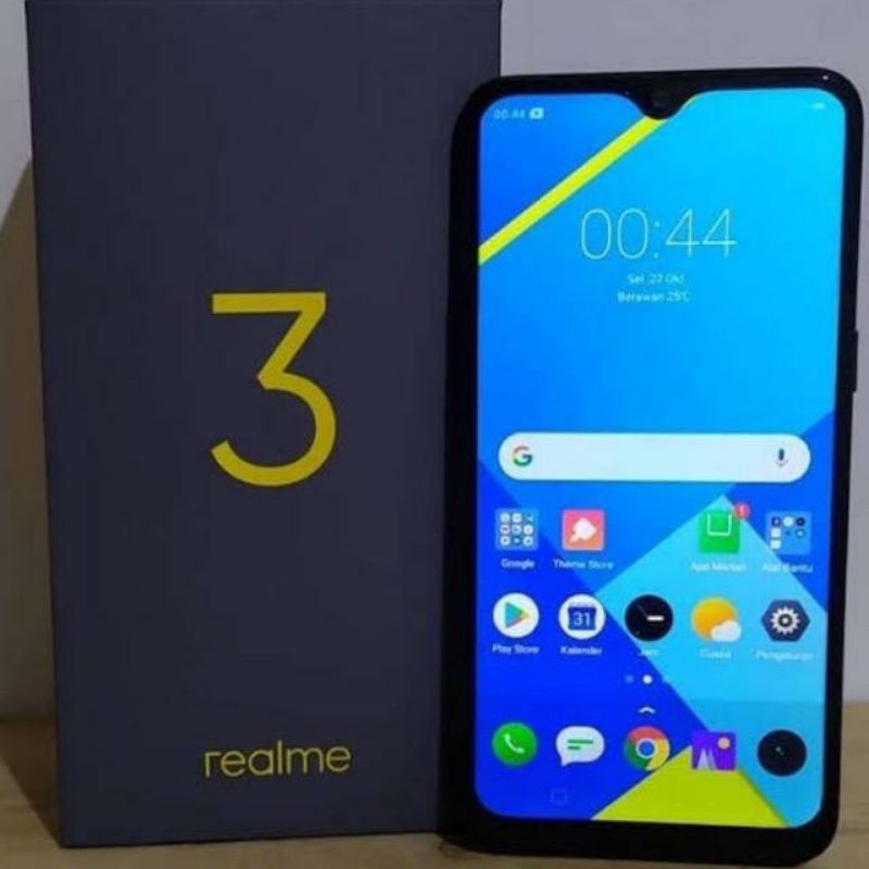 REALME 3 4/64 SECOND ORIGINAL BERGARANSI FULLSET