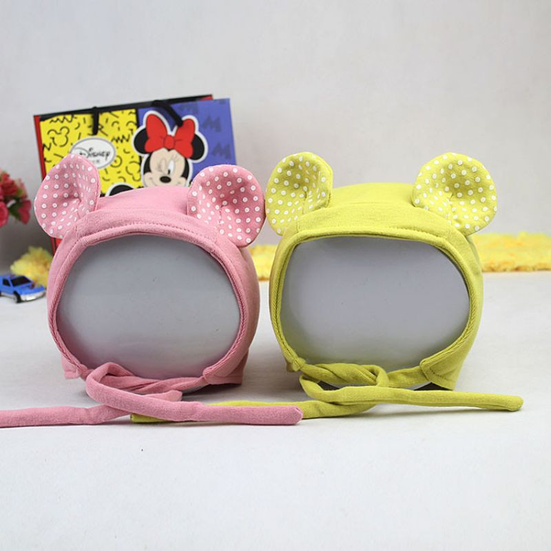 TP18-Topi Anak Bayi Kuping Minnie Dot-3