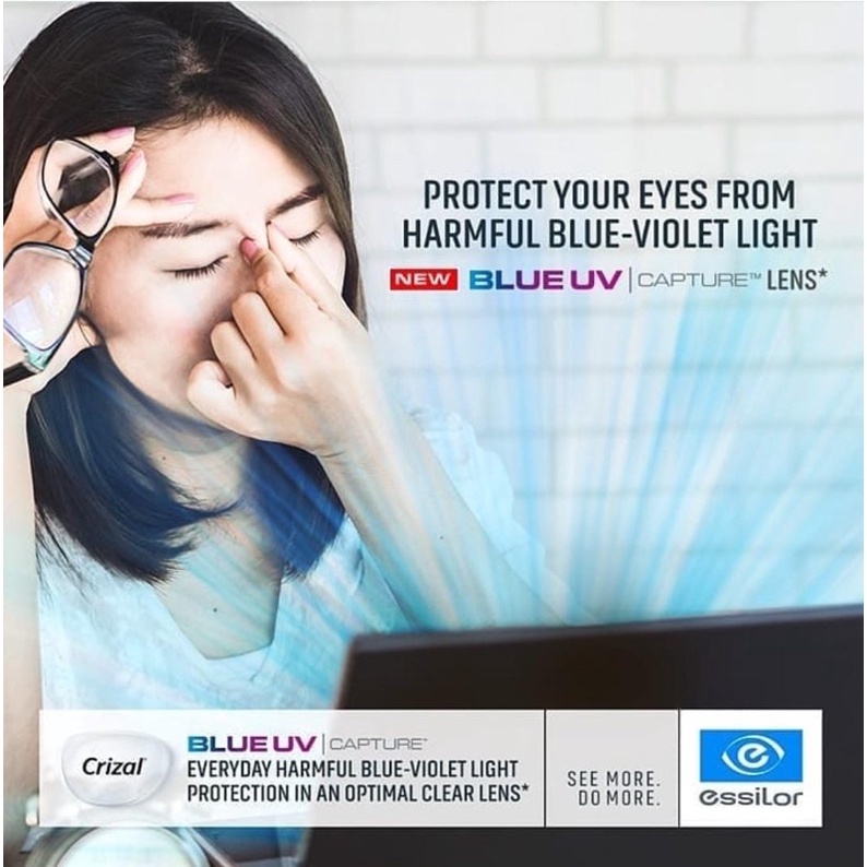 lensa essilor UV Blue radiasi