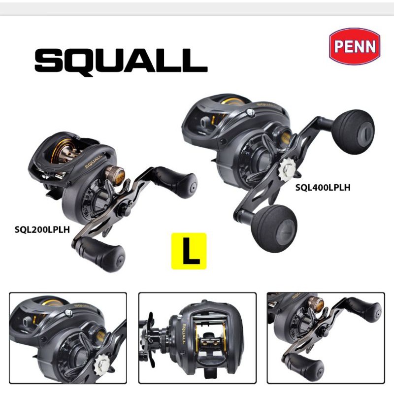 reel bc overhead penn fathom atau squall pilihan kanan atau kiri