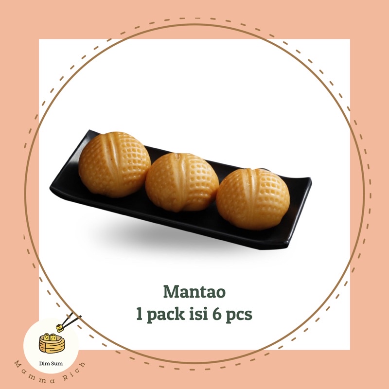 

Frozen Dimsum Mantao 1 pack isi 6 pcs dim sum man tao