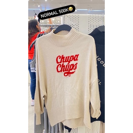 chupa chups h&m hnm sweater NEW bukan preloved