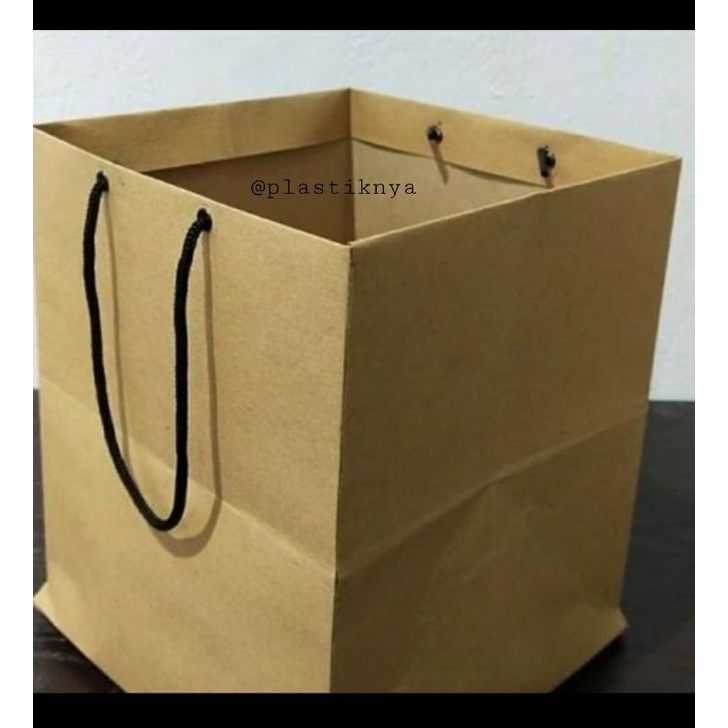 

Paper Bag Craft 25x25x24cm Coklat Polos 10Pcs