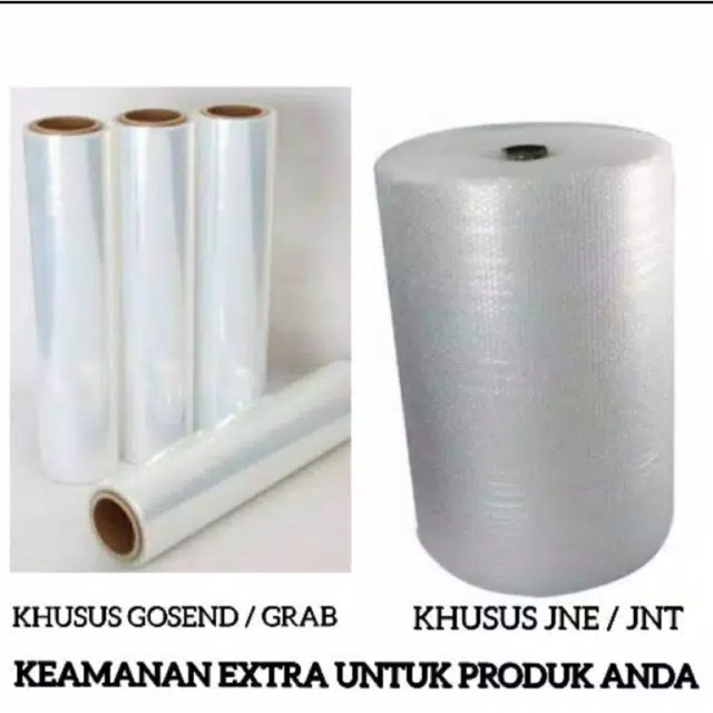 BUBBLE WRAP JNE JNT / Plastic Wrapping GOSEND GRAB ( TAMBAHAN PACKING )