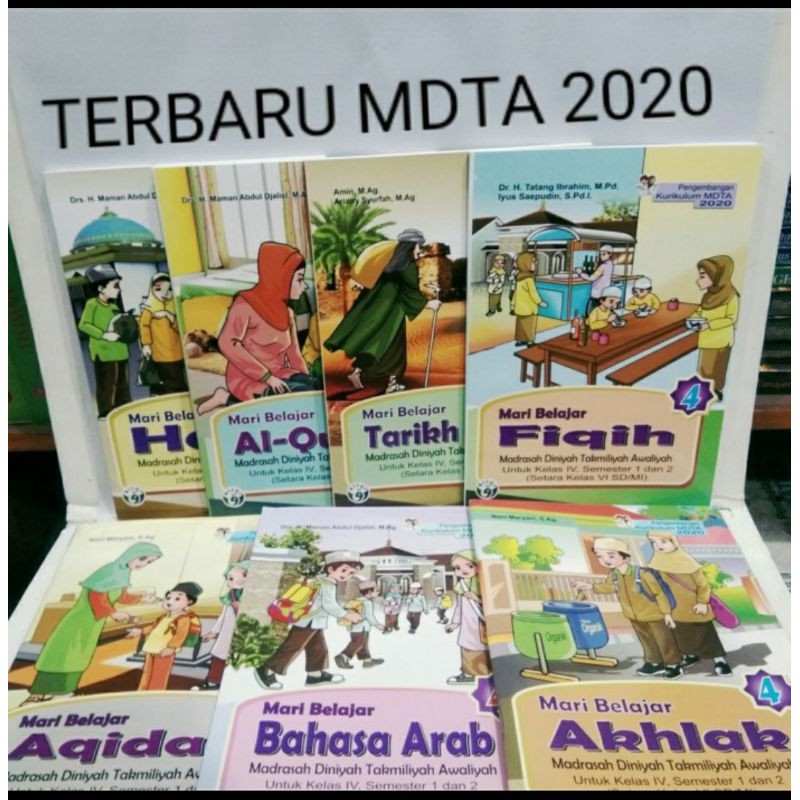 Paket Buku MDTA Kelas 4 Kurikulum 2020 Setara Kelas 6 SD