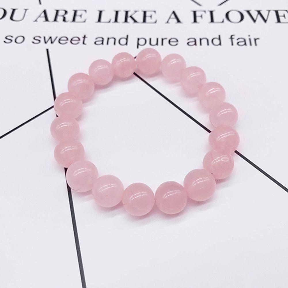 Mxbeauty Wanita Gelang Kristal Adjustable Sederhana Perhiasan Aksesoris Hadiah Kekasih Warna Solid Temperamen Beruntung Manik-Manik Bulat