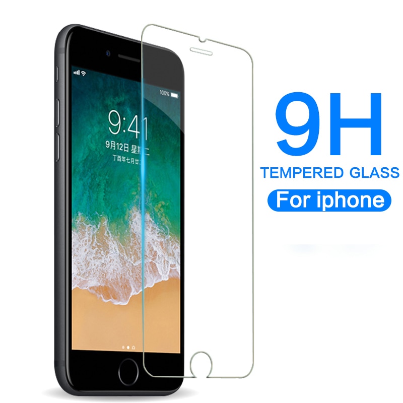 Pelindung Layar Tempered Glass Untuk Iphone 6 7 8 6 6s Plus 12 Mini 11 Pro Xs Max Xr 11x7 12 Pro