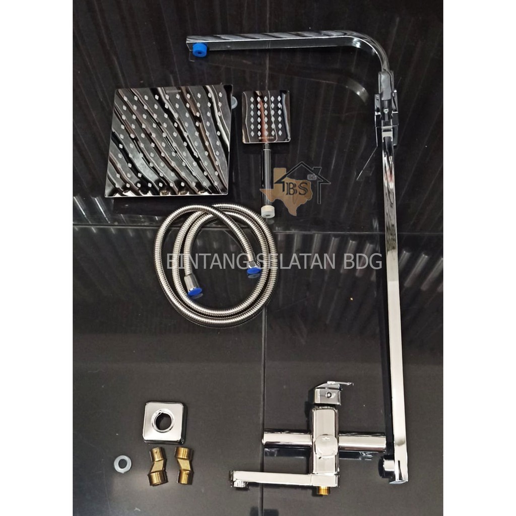 SHOWER TIANG SUBRON STS01 / SHOWER TIANG KAMAR MANDI KOTAK STAINLESS