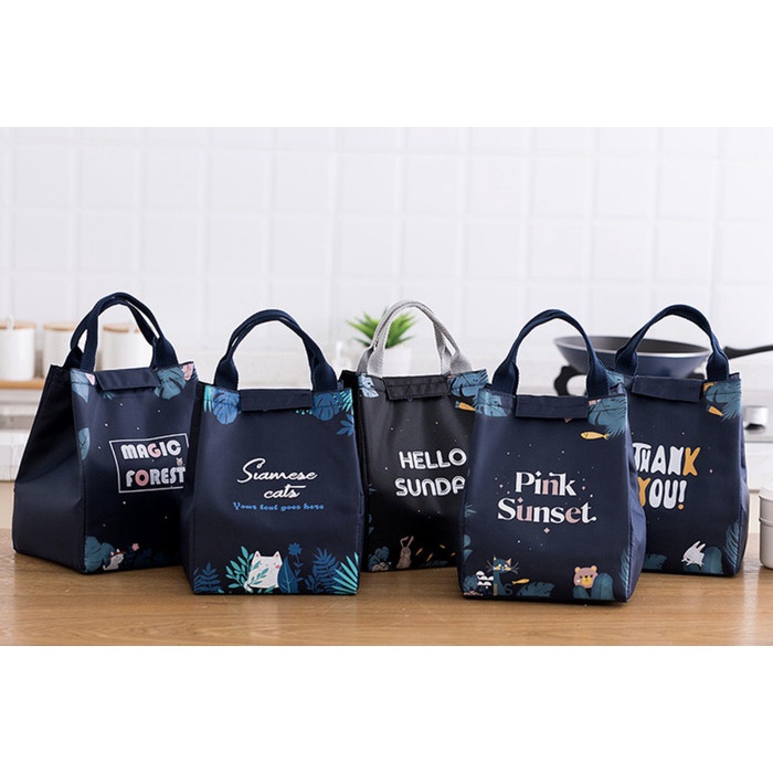 

Tas Bekal / Lunch Bag Kanvas Forest