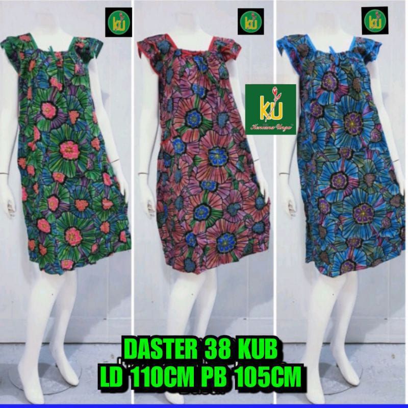 Daster kencana ungu YUKENSI model 38 kencana ungu label biru ORIGINAL