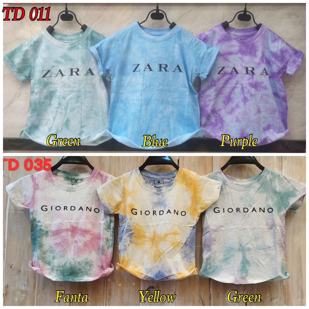 KAOS TIE DYE TUMBLR ANAK / ATASAN ANAK BRANDED PART 2