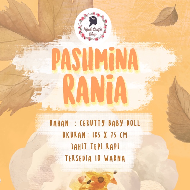 Pashmina Rania / pashmina baby doll