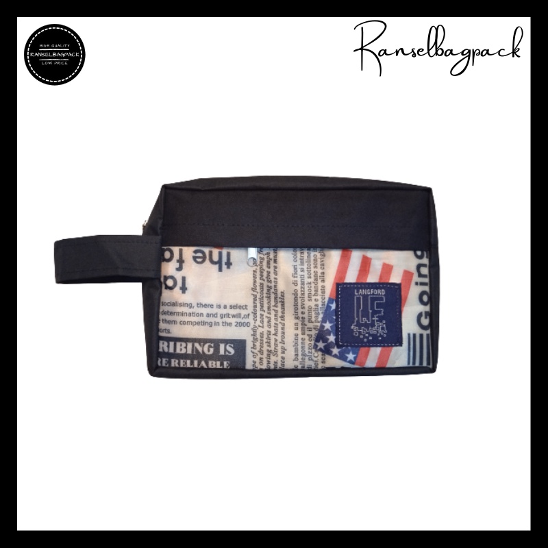 Pouch Travel Hand Bag Jinjing Daily Bag Kosmetik Original Resleting Multifungsi Wanita Cewek