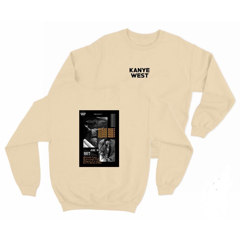 Jaket sweater crewneck pria wanita (kanye west)