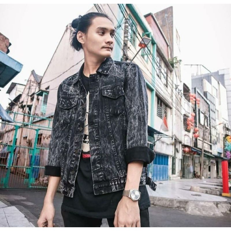 JAKET JEANS COWOK RIPPED SKINNY JEANS HIJAU ARMY SRETCH SOFT JEANS PEKAT BAGUS TEBAL KEREN