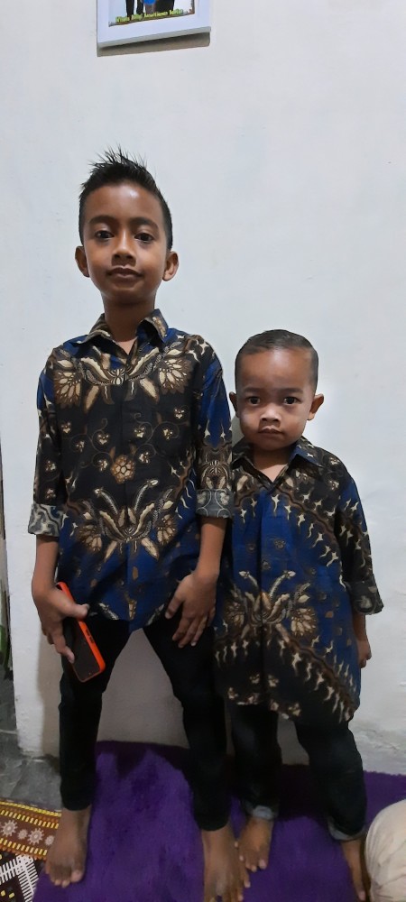 Baju Batik Anak Laki-laki Lengan Panjang Umur 2-11 Tahun Bisa Buat Sekolah Hari Batik