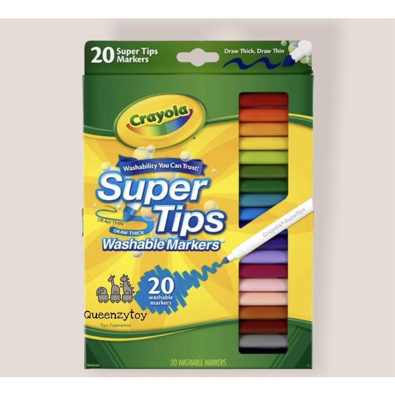 

Crayola SuperTips FineLine Washable Markers 20ct