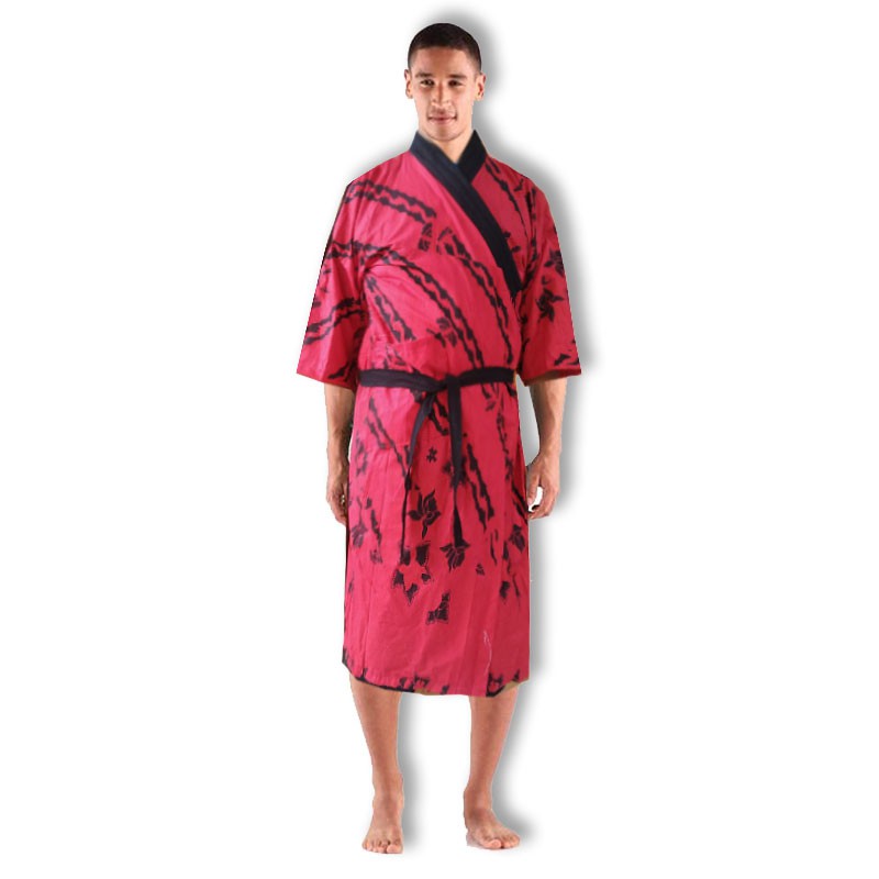 Kimono Cowok Baju Tidur Baju Santai Rumahan Merah