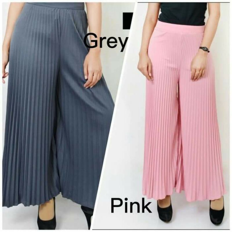 Celana Plisket Wanita Celana Plisket Kulot plisket