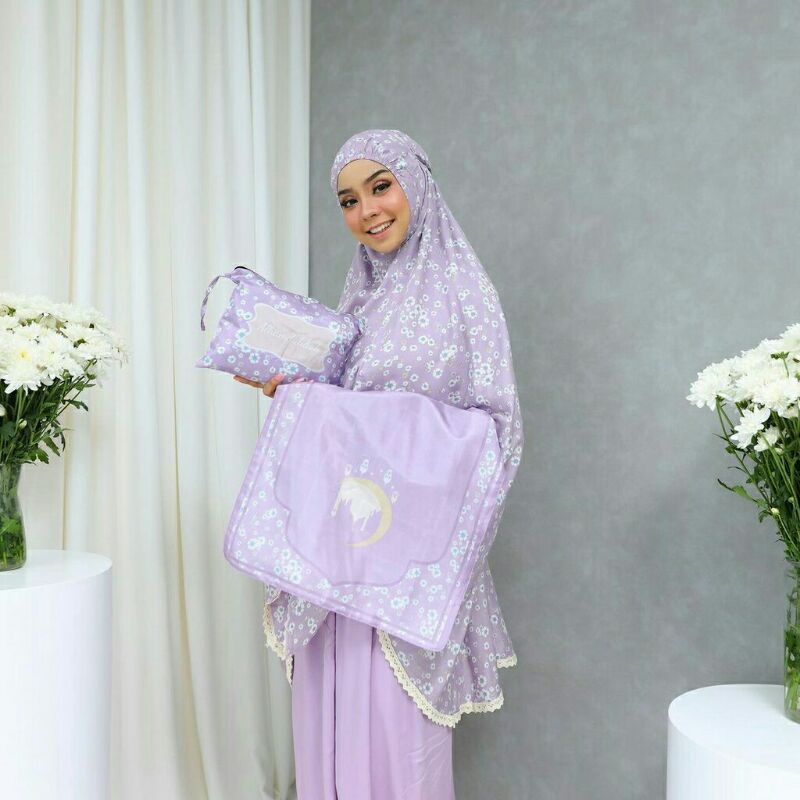 DIVA SERIES MUKENA FAHIJABLOVE | Mukena travelling SILK | FULL SET MUKENA TRAVELING 2in1