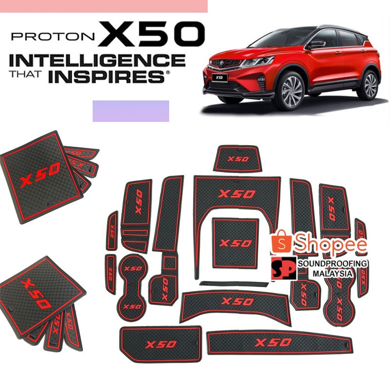 1 set Proton X50 Alas Slot Interior Mobil Anti slip / Debu