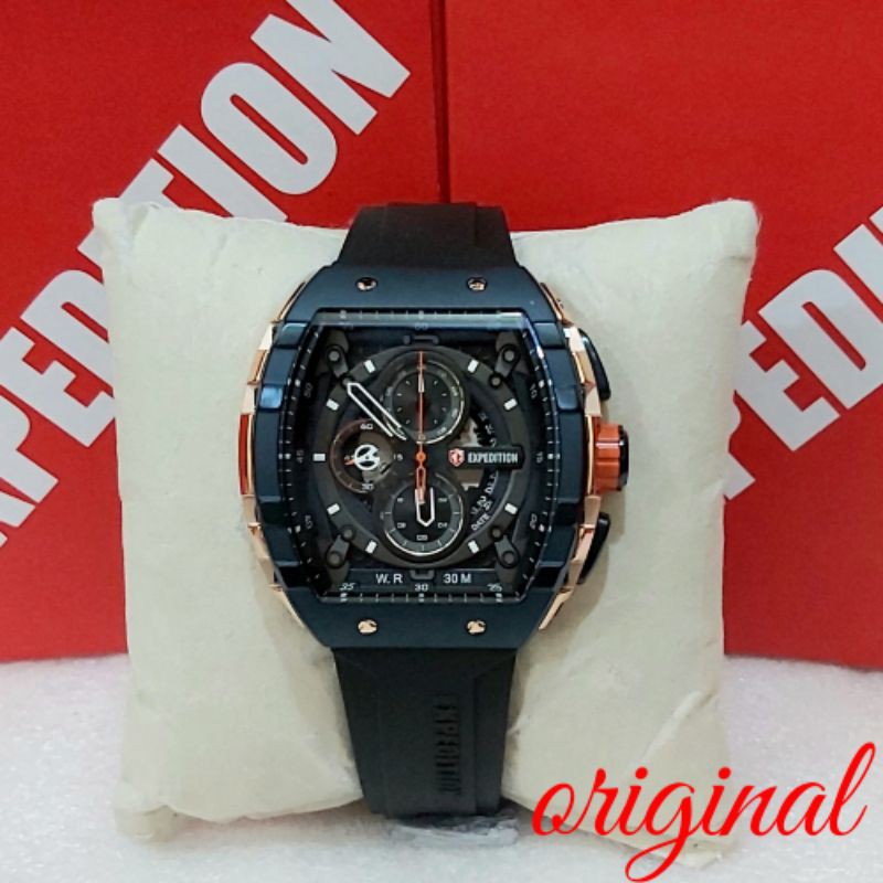 Jam Expedition Pria E 6782 Expedition Pria Original Blue Navy rosegold