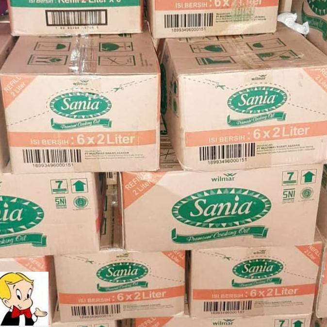 

*Promo* Sania Minyak Goreng Sawit 2 Liter X 6 Pcs (1 Dus) Premium Cooking Oil