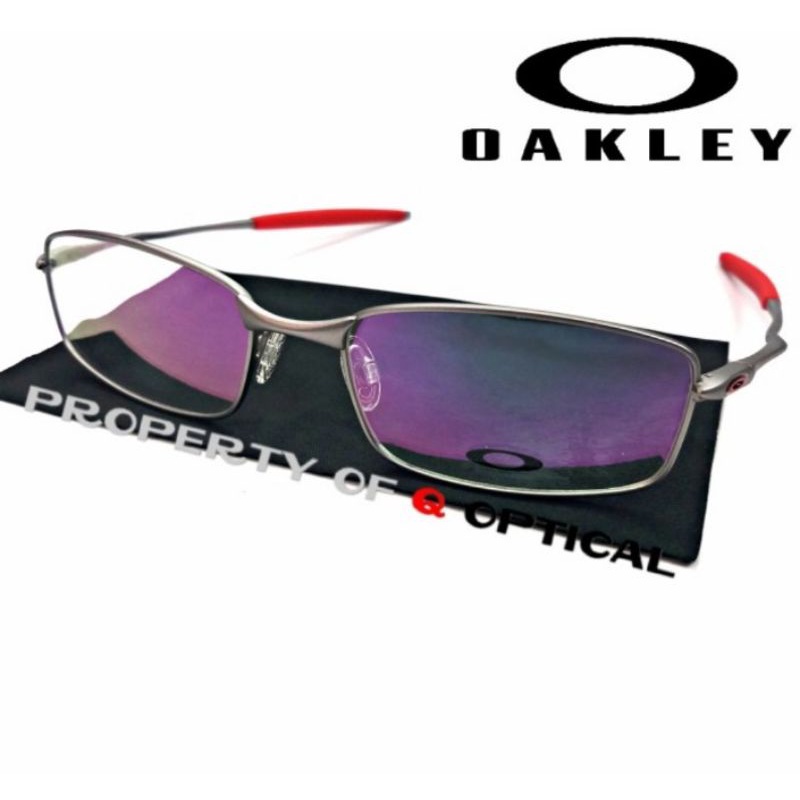 Kacamata Frame Pria Titanium Oakley Chieftain (OX5072-S54)Silver Red