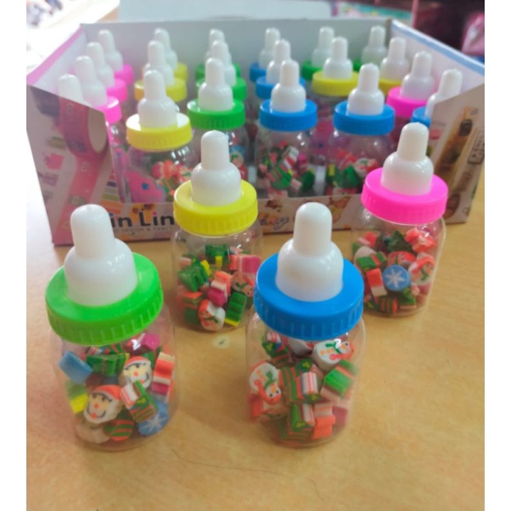 

Penghapus Botol Susu Edisi Natal / Stip Pohon Natal / Penghapus Motif Christmas / Hadiah Natal