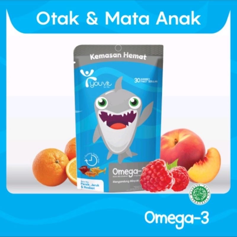 Youvit omega  anak pouch 30pcs