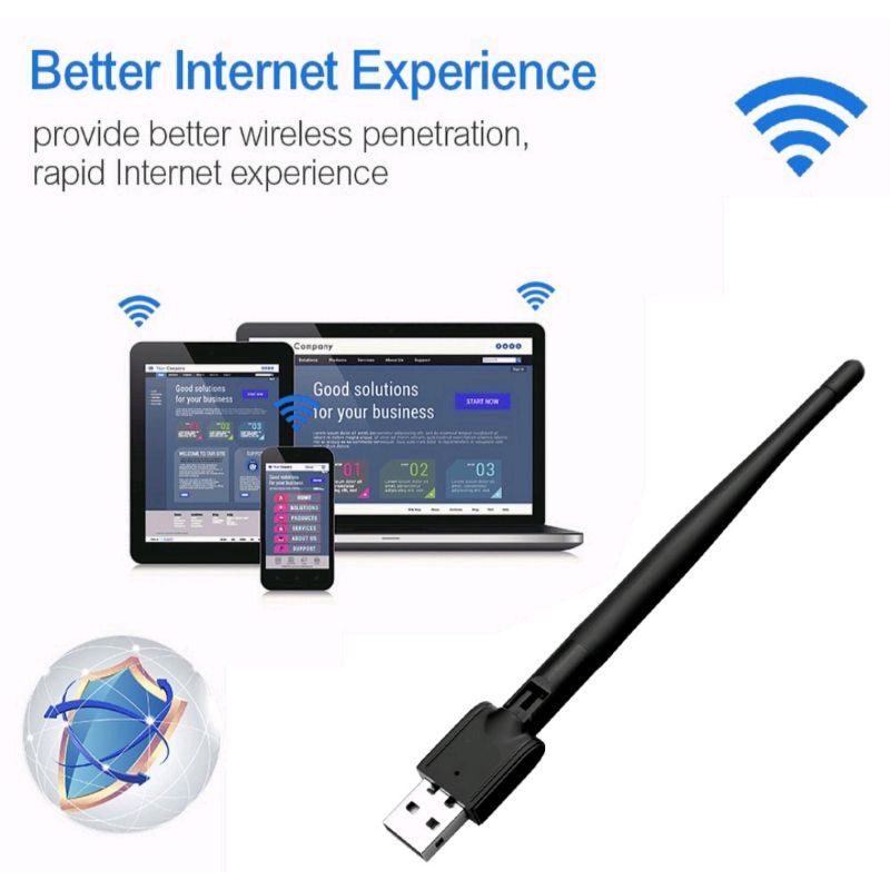 Dongle WiFi WELHOME Receiver Parabola dan Terrestrial DVB-T2