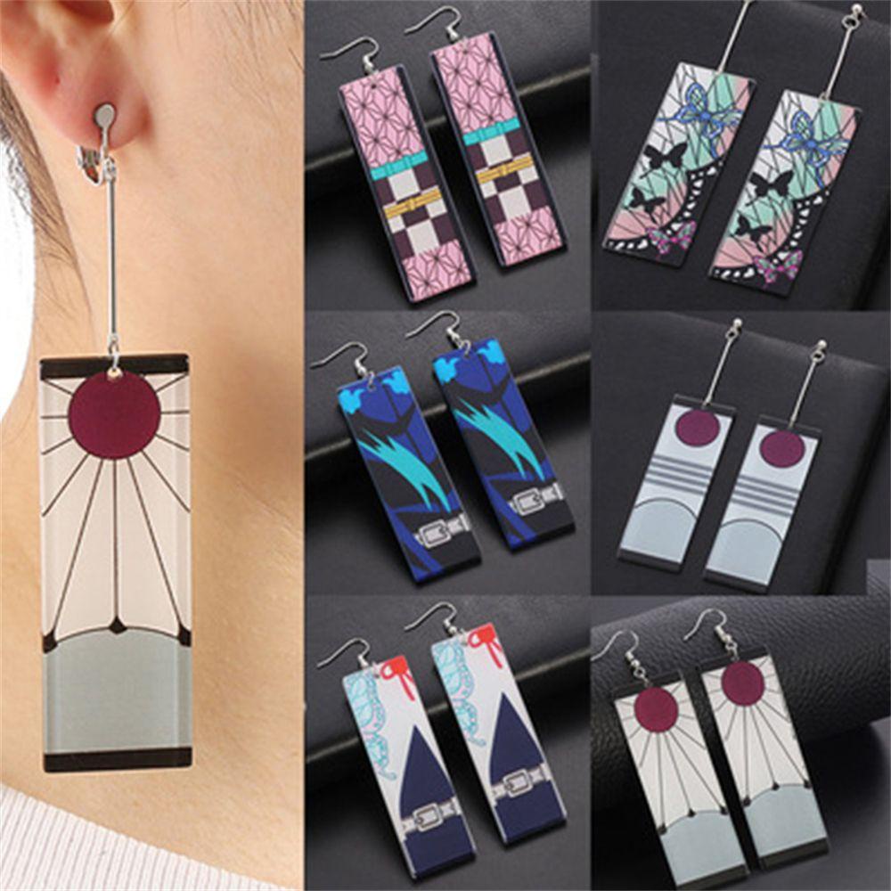 Suyo Drop Earrings Fashion Kartun Ear Studs Tsuyuri Kanawo Menjuntai Anime