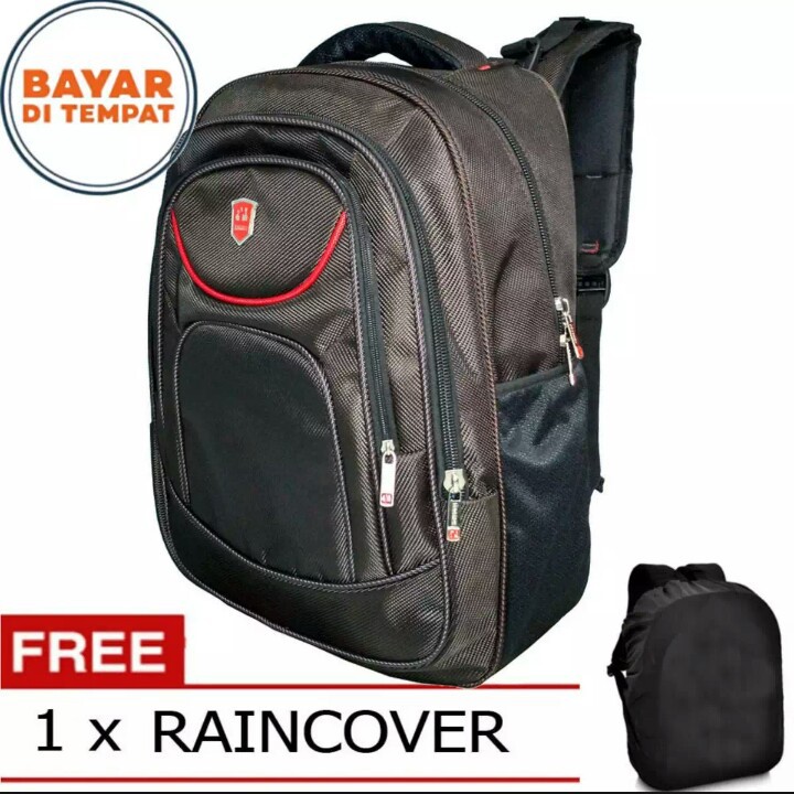 Tas polo losvek tas laptop pria dan wanita tas punggung backpack original - coffe