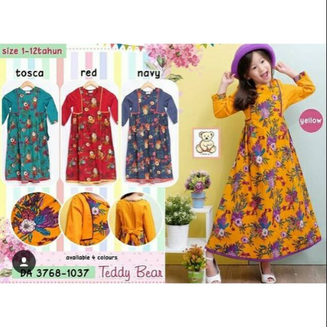 Gamis anak teddy bear