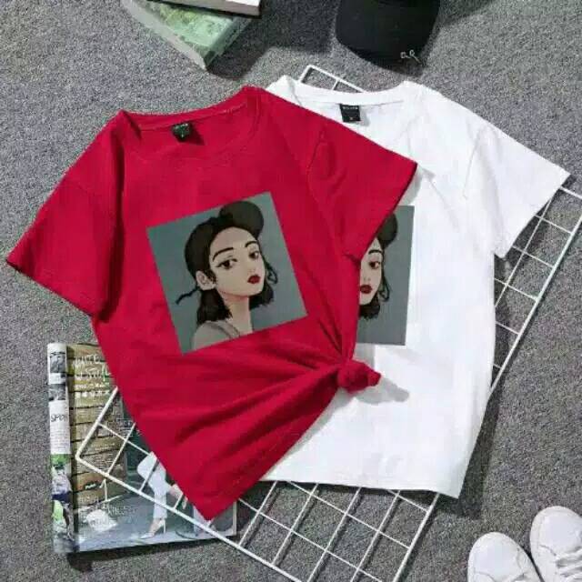 WOMEN GIRL PRINT CASUAL | BAJU KOREA MURAH