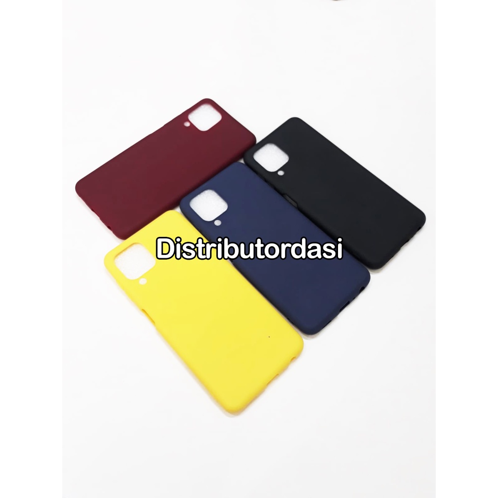 candy macaron softcase case tebal kondom hp samsung a22 4g Pink maroon kuning hitam navy