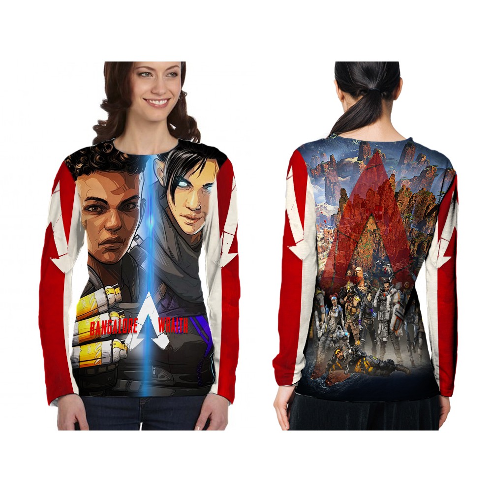 [riashop] Long Sleeve Shirt Wanita APEX LEGENDS / Kaos Panjang APEX LEGENDS / Kaos APEX LEGENDS -301