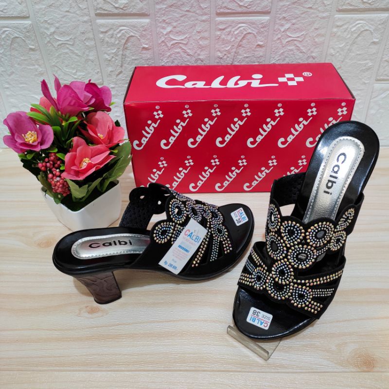Heels Calbi | Sandal Heels Party | Tinggi Heels 7cm-1