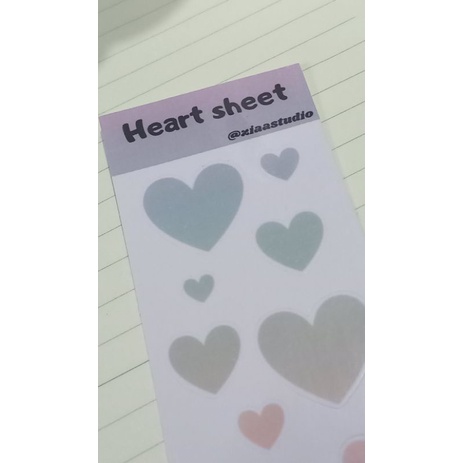 

HEART RAINBOW STICKER