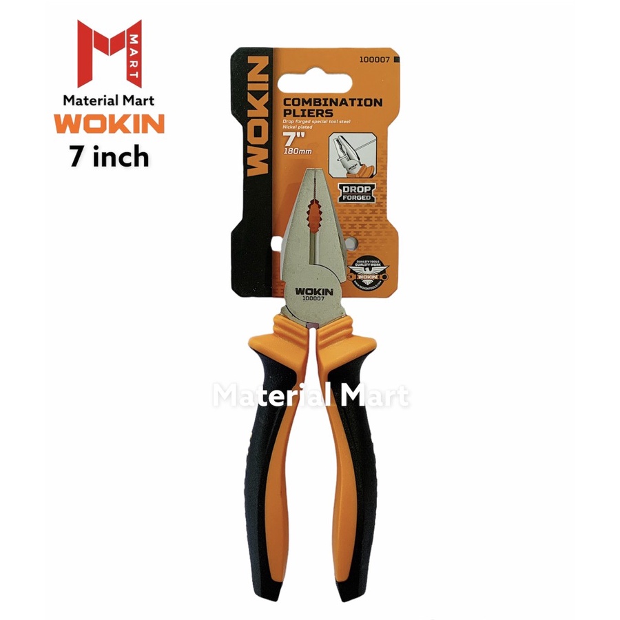 Tang Kombinasi 7 Inch Wokin | Plier Combination 8 Inch | Tang Jepit 7&quot; |Material Mart