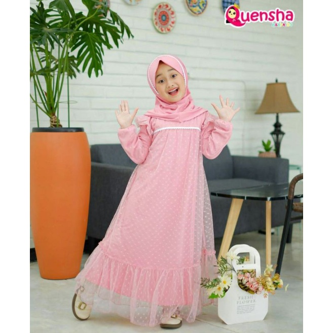 GAMIS FROZEN ORIGINAL BY QUENSHA BABYKIDS BISA BAYAR COD